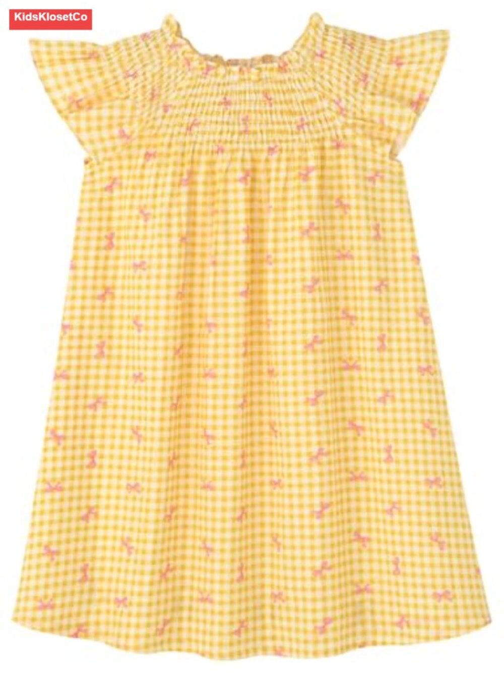 Toddler Girl Smocked Ruffle Sleeve Sundress